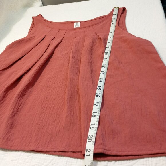 B Set Pants Elastic Waist Wide Leg & Top Sleeveless Pleated Medium Womens. - Picture 12 of 13